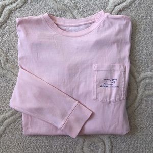 Vineyard Vines Boys Long Sleeve Whale Pocket T